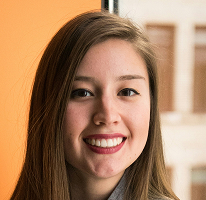 Portret van Victoria Lawson, CFO en leider van een financiële handelsonderneming